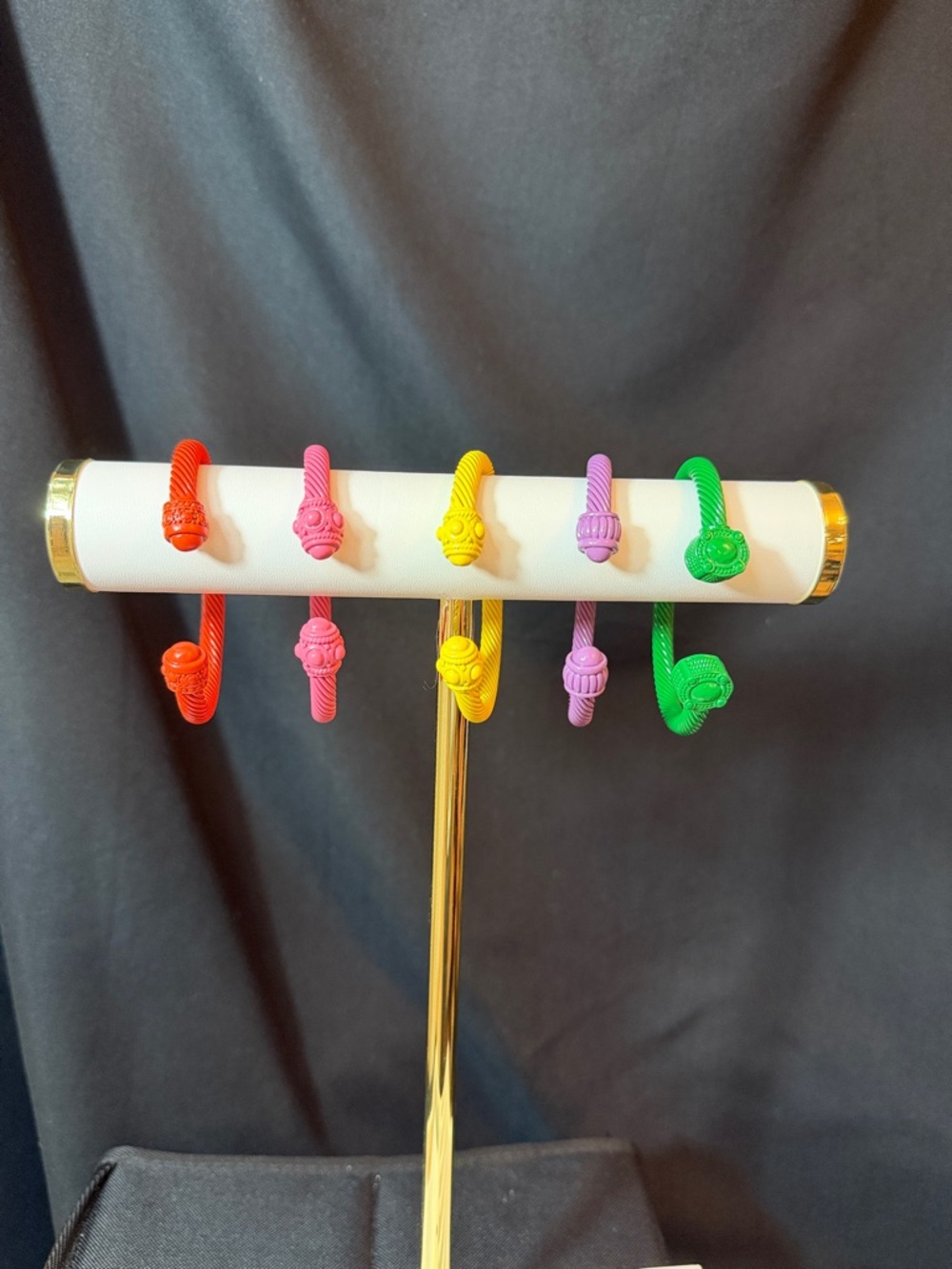 Plunder Bright Neon Knot Cuff Bracelets - Red, Pink, Yellow, Purple, Green